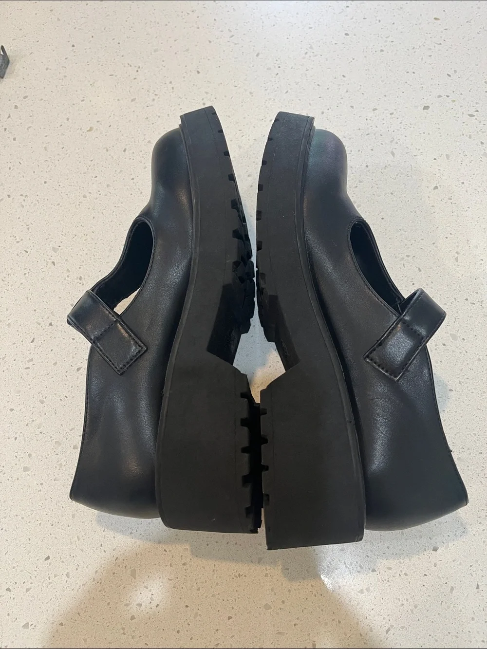 Madden Girl Black Platform Mary Jane with Buckle